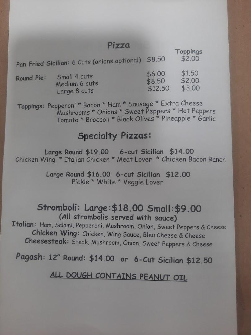 Chele's Place Menu